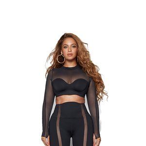 Beyonce Adidas IVY PARK Mesh Crop Top Size XS